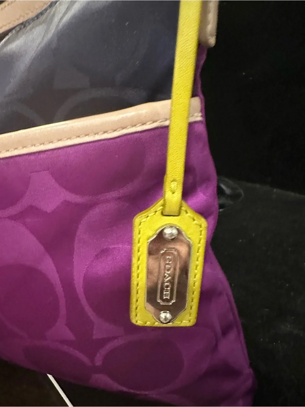Coach #178 Legacy Weekend Colorblock Signature Nylon Hippie Crossbody